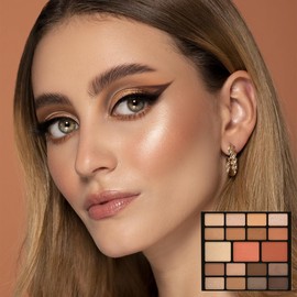 Kit de Maquillaje para Mujeres Niñas, Set de Maquillaje para Mujer, Incluye Paleta de Sombras de Ojos,Rizador de Pestañas, Esponja, Brocha, Lápiz para Cejas (M-004)