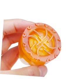 BIUDECO 6Pcs Thick Nonstick Crutch Tips Durable Rubber Foot Covers for Trekking Poles Walking Canes Enhance Stability Balance Various Surfaces Hole Yellow