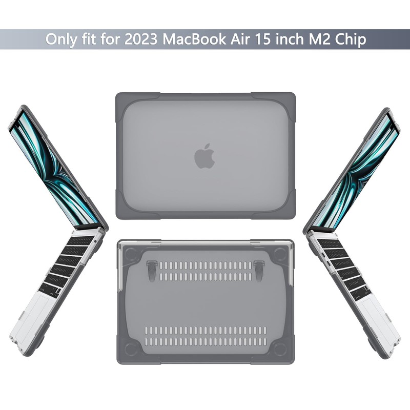Batianda for New MacBook Air 15 inch Case 2025 M4
