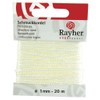 RAYHER - Schmuckkordel, ø 1 mm, SB-Karte 20 m, creme