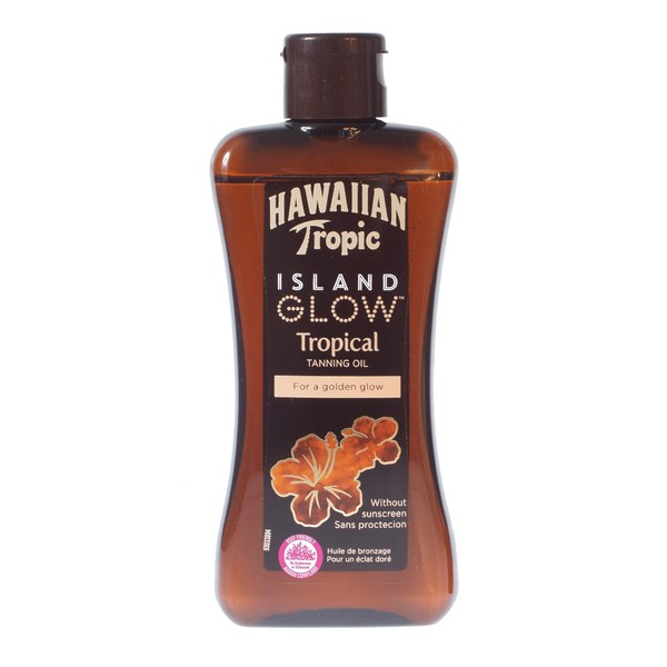 Hawaiian Tropic Island Glow Tanning Oil 200 ml Tanning Sun Oil Coconut Exotic (Pack of 2)
