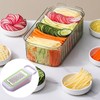 Buaak Cheese Grater with Plastic Container, 4 in 1 Cheese
