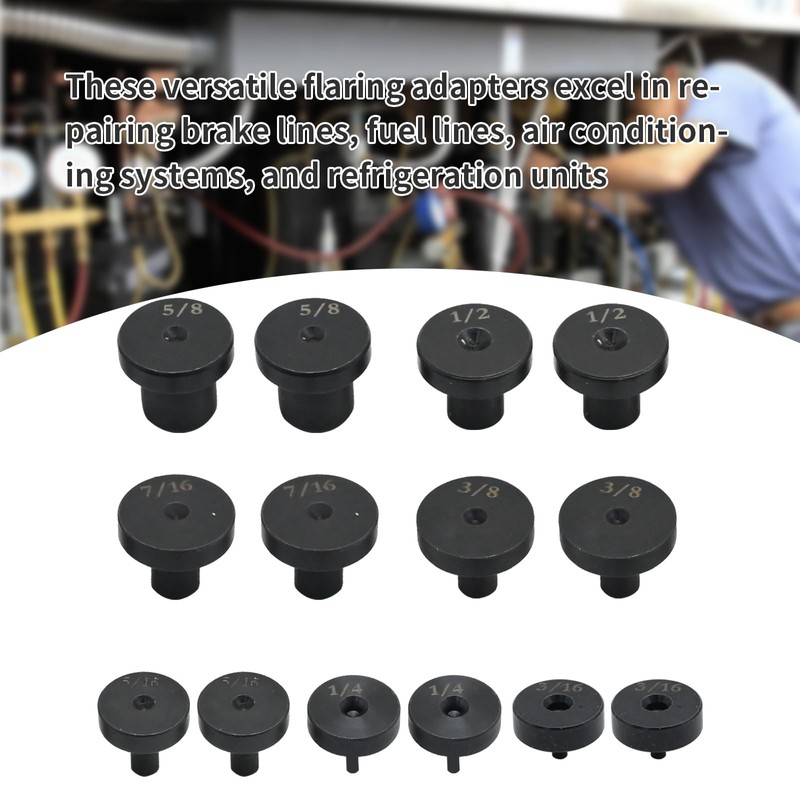 Zreneyfex 14 Pcs Double Flares Adapters Tools Kit, Tubing Expander