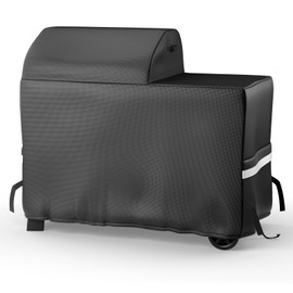 Grill Cover for Traeger Grills Woodridge Electric Wood Pellet Grill and Smoker, Upgraded Full-Length Heavy Duty Waterproof Anti-UV Cover for Traeger Woodridge Grills BAC761 TFB86MLH