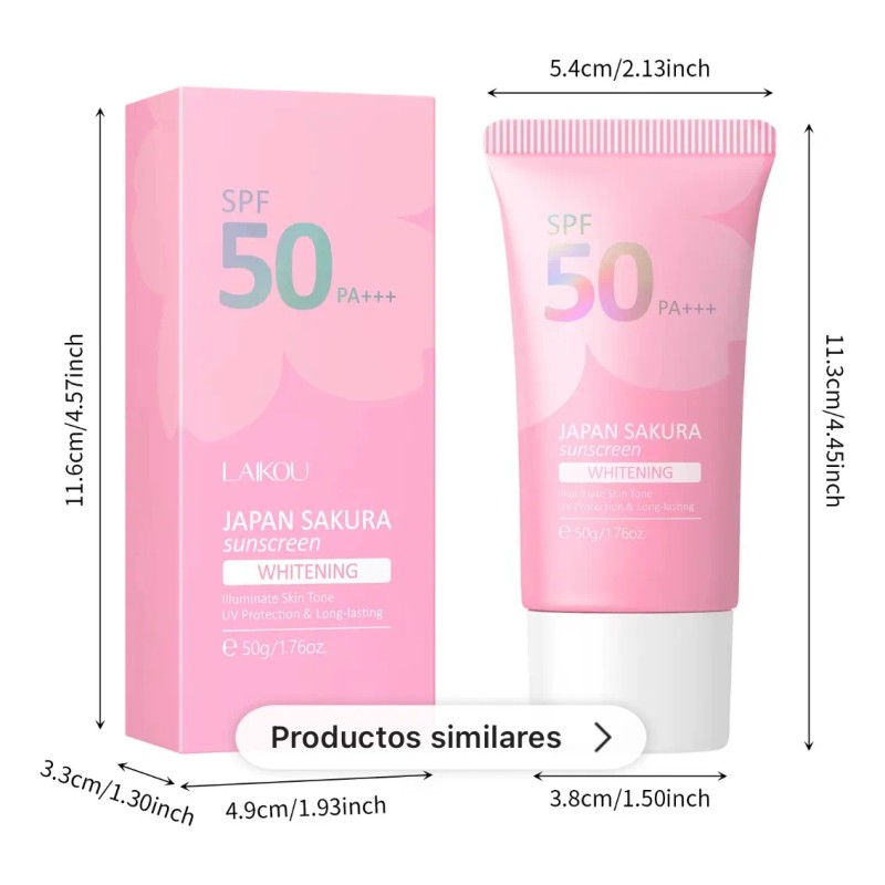 Protector Solar Aclarante Laikou Japan Sakura 50fps