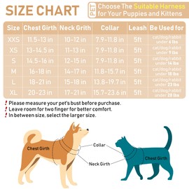 GAMUDA Small Dog Harness Collar and Leash Set, Step in No Chock No Pull Soft Mesh Adjustable Dog Vest Harnesses Plaid Reflective for Dogs Puppy Cats Kitten Rabbit (Warm Beige, S)