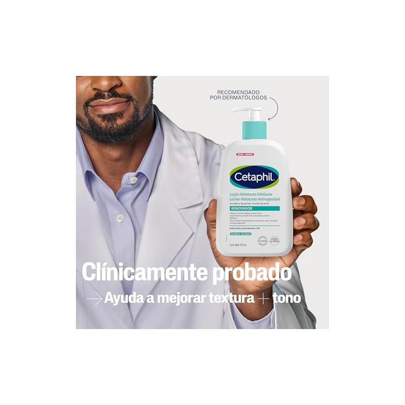 Cetaphil Loción Hidratante Antirugosidad Ácidos Piel Sensible Cuerpo 473 ml