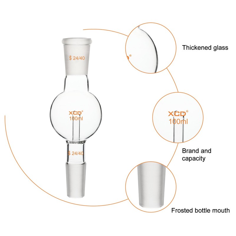 XCD Rotary Evaporator Bump Trap, Borosilicate Glass Rotary Evaporator Bump