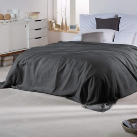 Beautissu Romantica Blanket 210 cm x 280 cm in Suede-Look ALS Sofa-Cover Bedspread Plaid in Different Colours, 210x280 cm