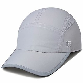 GADIEMKENSD Womens Hats Baseball Cap UPF 50+ Sun Quick Dry Lightweight Breathable Trucker Hat Outdoor Hiking Fishing Run Golf Sports Dad Mesh Reflective Running Hats Ponytail for Women Light Gray M/L