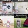 BATTOO Large Collapsible Laundry Basket with Lid Foldable Mesh Pop