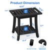 KingPavonini HDPS Shower Stool, Waterproof Shower Benches for Inside Shower