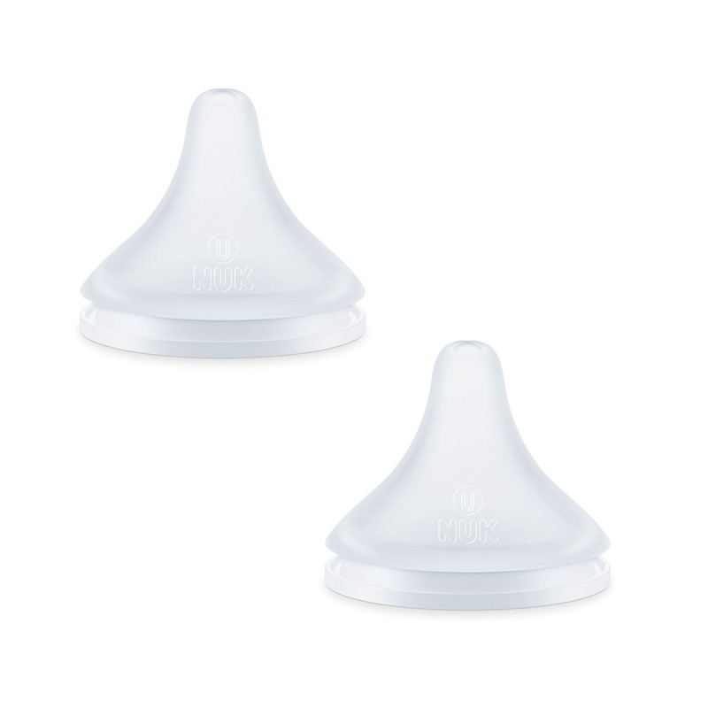 NUK FDNK10709042 Perfect Match Replacement Nipples, Pack of 2, 6
