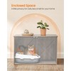 Feandrea Cat Litter Box Enclosure, Litter Box Furniture Hidden, Indoor