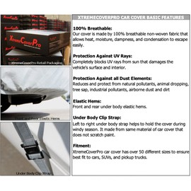 Car Cover fits 2006 2007 2008 2009 2010 2011 2012 Ford F250 F350 Crew Cab 6.5ft Bed XTREMECOVERPRO PRO Series Grey Truck Cover