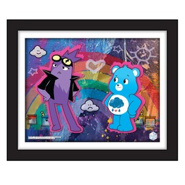 Exclusive Care Bears Pop Art Animation Cel Collectible - Limited Edition with Digital Twin | Featuring Background by Renowned Artist