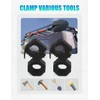 ADTOPI Quick Release Rubber Clamp Metal Roll Bar Clamp Mounting