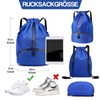 Figarge Gym Bag Black Large Capacity Drawstring Sports Bag Beach