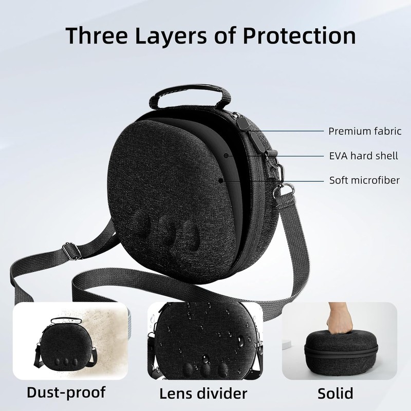 XGMATT Hard Carrying Case for Meta Quest 3S/Quest 3,VR Gaming