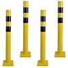 OrangeStar 42 Inch Safety Bollard - Heavy Duty PVC Traffic