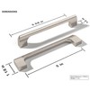 monti hardware | 1 Pack Brushed Nickel 5 Inch Hole