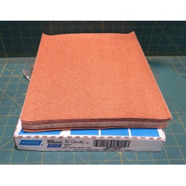 Norton Pack of 50 Norton 01555 Garnet Sanding Sheets, 9" x 11" 80 Grit