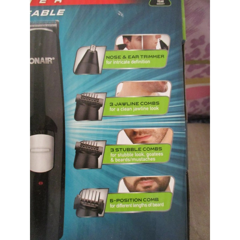 Conair NEW Conair Man All-In-One rechargeable Trimmer GMT189 14 pc