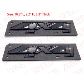 Unbranded Set of 2 4x4 Decals 3D Emblem Fit Chevy Silverado GMC Sierra Bed Side