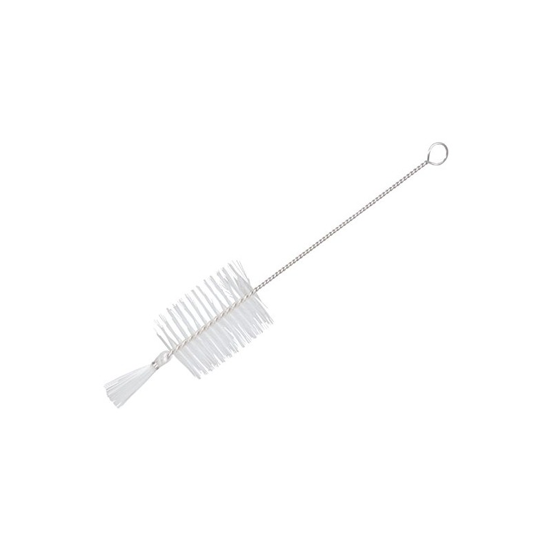 TRUSCO(トラスコ) 理化学ブラシ 試験管用 ナイロン毛 ステンレス柄 TBT-S1N