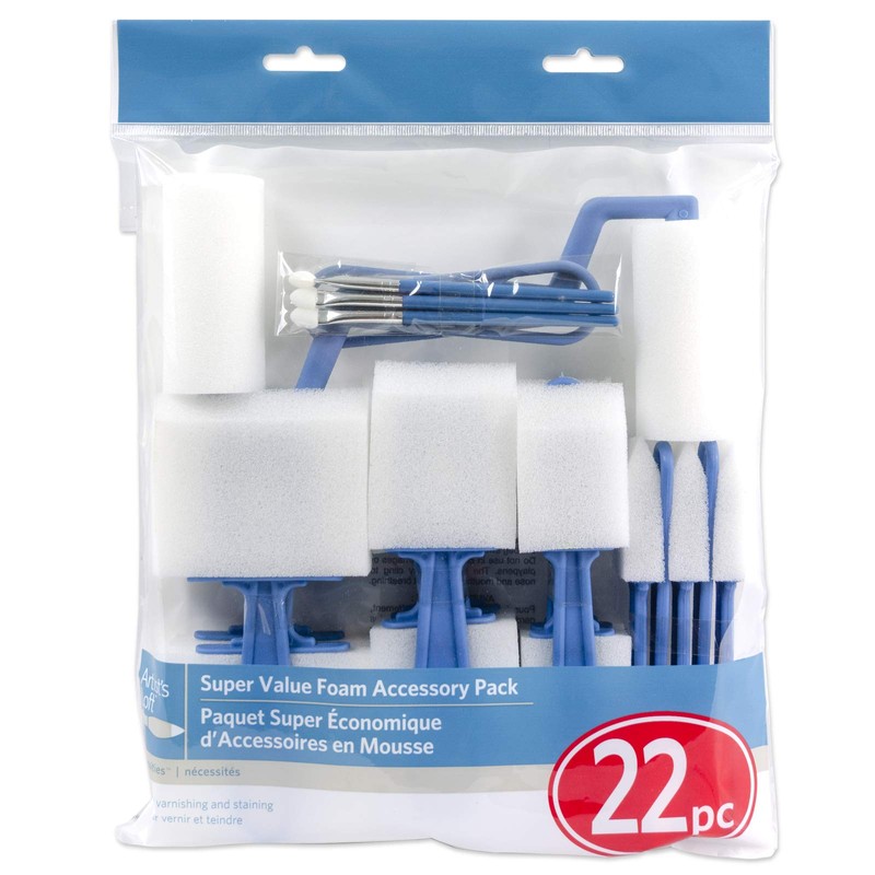 22 Piece Super Value Foam Brush Set by Artist's Loft