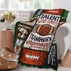 Football Blanket Rugby Throw Blanket Sport Football Competition Plush Soft