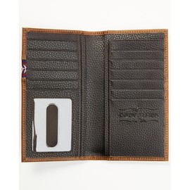 Cody James Men's Leroy Leather Southwestern Woven Inlay Rodeo Wallet - Cjafa24wt2-Bn