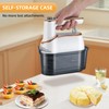 GELANGS Hand Mixer, 5-Speed Electric with Turbo Boost, White, Copper