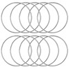 10 Pcs 8 Inch Metal Rings for Craft Silver Hoops