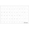 Keyboard Stickers, Overlays, Labels: Transparent Arabic White Characters for Dark