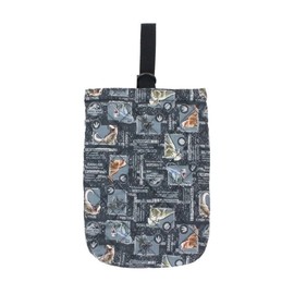 Takanami Create Quilted Shoe Case, Jurassic World, Black [130560] Kindergarten Commute to School Learning