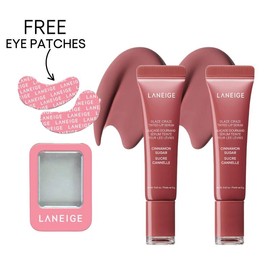 Laneige Glaze Craze Duo, Tinted Lip Serum Bundles, Lip Care, Moisturizing:_2 Cinnamon Sugar Glaze Craze