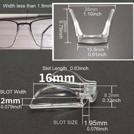 1PC Plate Glasses Frame Eyeglass Saddle Bridge Nose Pads Nose Piece TR Material Embedded Bracket TR for Glass Reading Glass