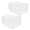 KOMBIUDA 2pcs Jeans Compartment Organizer Foldable Drawer Storage Bag Wardrobe