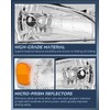 Nilight Headlight Assembly Compatible with 1998 1999 2000 Toyota Corolla