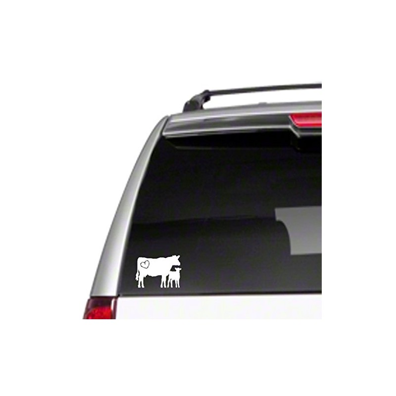 Love Cows Car Vinyl Sticker Decal 6" farm ranch I