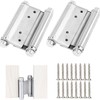CENPEK 2PCS 3 Inch Stainless Steel Two-Way Hinge Double Opening