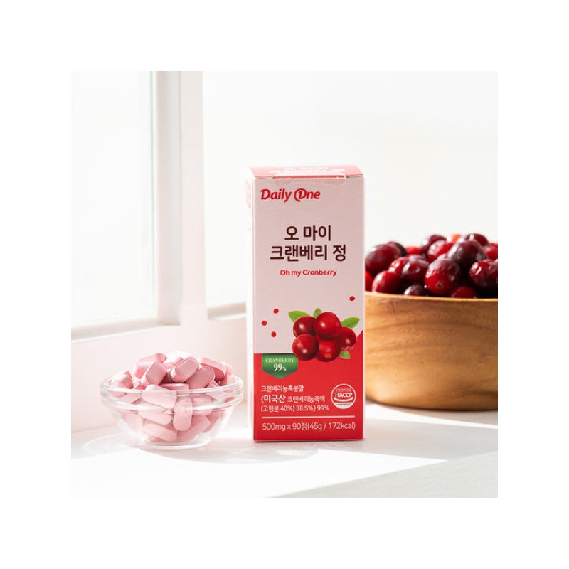 Daily One 데일리원 오 마이 크랜베리 정 요로건강 500mg X
