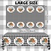 Fall Buffalo Plaid Tablecloth,3pcs Pumpkin Table Cloth Plastic Black White