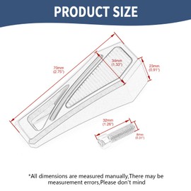 Jiataban Motorcycle Shifter Peg Phantom Gear Shift Lever Peg for Harley Touring Road King Street Glide Road Glide Electra Glide Dyna Fat Bob Sportster XL 883 Softail Breakout 114 (Black)