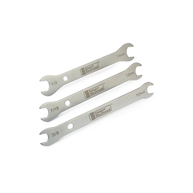 StewMac Guitar Tech Wrench Set – 3 Double-Ended Wrenches for