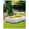 QPAU Kiddie Pool – 65" x 39" Inflatable Pool for