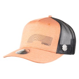 SABBOT Luke Snapback Cap, Modern Mesh Cap, Adjustable Trucker Hat, Baseball Cap, Stylish Sun Protection, Sports Cap, Summer Hat, Breathable, Ideal for Outdoor Use, orange