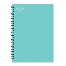 Edge A5 Mint Green Notebook Soft Cover Twin Wire Notepad School Work Note Taking Journal