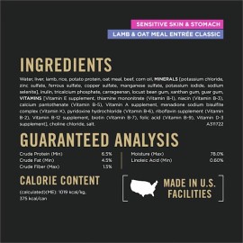 Purina Pro Plan Sensitive Skin and Stomach, Lamb and Oat Meal Wet Dog Food Pate